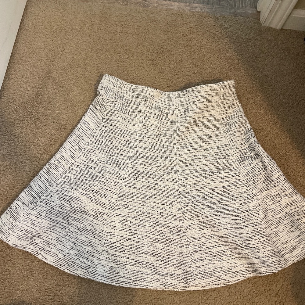 Loft quilted skater skirt